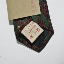 Load image into Gallery viewer, Bordeaux &amp; Green Silk Tie
