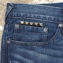 Load image into Gallery viewer, Blue Jeans with Studs
