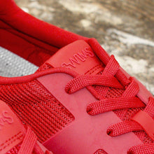 Load image into Gallery viewer, Red &amp; White Luca Mesh Low Trainers Sneakers
