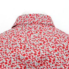 Load image into Gallery viewer, Red &amp; White Floral Cotton Casual Shirt
