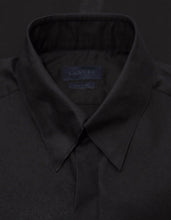 Load image into Gallery viewer, Black Slim-Fit Shirt with Bib
