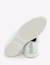Load image into Gallery viewer, Lanvin White Python Skin Trainers
