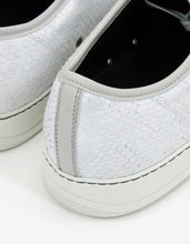 Load image into Gallery viewer, Lanvin White Python Skin Trainers
