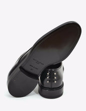 Load image into Gallery viewer, Black Studded Leather Derby Shoes
