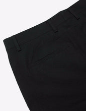 Load image into Gallery viewer, Black Seersucker Cotton Trousers

