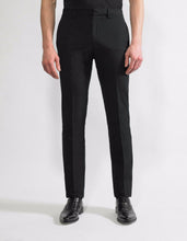 Load image into Gallery viewer, Black Seersucker Cotton Trousers
