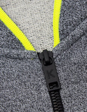 Load image into Gallery viewer, Neon Yellow Tiger Badge Zip Through Sweatshirt
