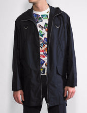 Load image into Gallery viewer, Navy Blue 'Pull' Drawstring Jacket
