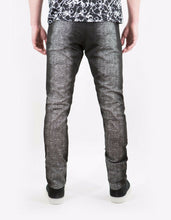 Load image into Gallery viewer, Black Spray Paint Effect Slim Cotton Jeans
