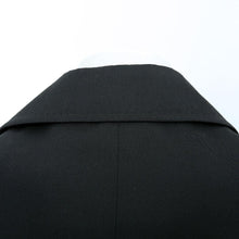 Load image into Gallery viewer, Black Compact Wool Double Breasted Overcoat
