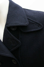 Load image into Gallery viewer, Heavy Navy Wool Peacoat Jacket
