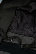 Load image into Gallery viewer, Olive Drab Felt Cotton Hooded Duffle Coat
