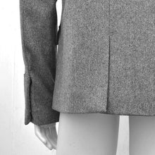 Load image into Gallery viewer, Grey Zip Casual Warm Wool Tweed Jacket Coat
