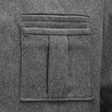 Load image into Gallery viewer, Grey Zip Casual Warm Wool Tweed Jacket Coat
