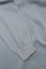 Load image into Gallery viewer, Light Blue Cotton Pique Fabric V Neck Jumper
