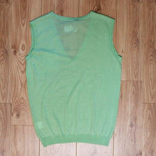 Load image into Gallery viewer, Green Cashmere Sleeveless Knit Vest Top
