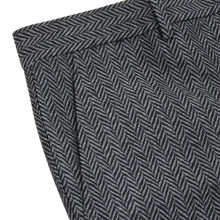 Load image into Gallery viewer, Wool &amp; Silk Blend Herringbone Trousers
