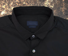 Load image into Gallery viewer, Smart Black Shirt With Dual Layered Collar
