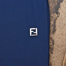 Load image into Gallery viewer, Blue Nylon Stretch Swim Shorts with Pocket
