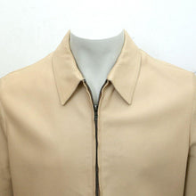 Load image into Gallery viewer, Calfskin Leather Zip Up Jacket in Peach Tone
