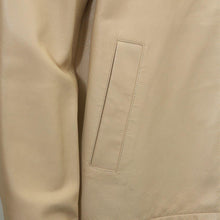 Load image into Gallery viewer, Calfskin Leather Zip Up Jacket in Peach Tone
