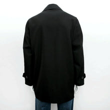 Load image into Gallery viewer, Black Cavalry Twill Overcoat Jacket
