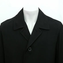 Load image into Gallery viewer, Black Cavalry Twill Overcoat Jacket
