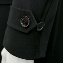 Load image into Gallery viewer, Black Cavalry Twill Overcoat Jacket
