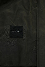 Load image into Gallery viewer, Waxed Silk Khaki Green Fishtail Parka Jacket
