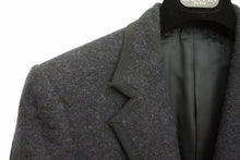 Load image into Gallery viewer, Navy Blue Alpaca Wool Blazer With Trim detail
