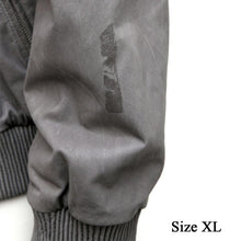 Load image into Gallery viewer, Grey Nappa Leather Bomber Jacket
