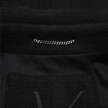 Load image into Gallery viewer, Heavy Black Overcoat in Wool
