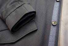 Load image into Gallery viewer, Navy Blue Wool Twill Fishtail Parka
