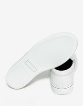 Load image into Gallery viewer, Aged White Leather Slip On Trainers
