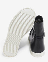 Load image into Gallery viewer, Mastosneaks Black Leather High Top Trainers
