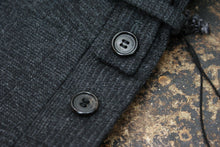 Load image into Gallery viewer, Wool Prince Of Wales Check Trousers in Graphite Grey
