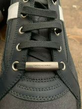 Load image into Gallery viewer, Grey and White Calfskin/Suede Trainers
