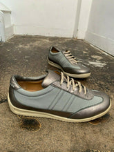 Load image into Gallery viewer, Silver and Olive Low Top Trainer
