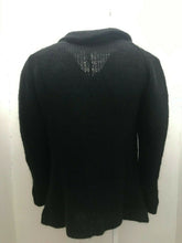 Load image into Gallery viewer, Black Mohair Button Cardigan

