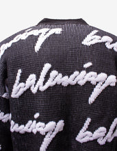 Load image into Gallery viewer, Black Scribble Logo Sweater
