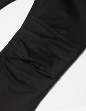 Load image into Gallery viewer, Black Motorcycle Skinny Jeans -
