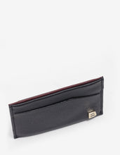Load image into Gallery viewer, Black &#39;B&#39; Badge Grain Leather Card Holder -
