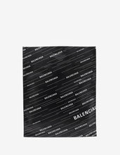 Load image into Gallery viewer, Black All-Over Logo Supermarket Shopper
