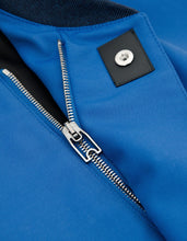 Load image into Gallery viewer, Electric Blue Bomber Jacket -
