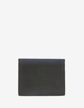 Load image into Gallery viewer, Black &amp; Blue Leather Card Holder -
