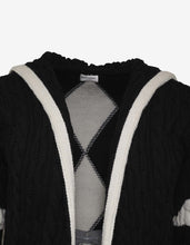 Load image into Gallery viewer, Black &amp; White Hooded Baja
