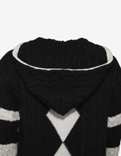 Load image into Gallery viewer, Black &amp; White Hooded Baja
