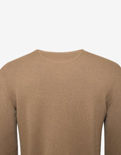 Load image into Gallery viewer, Beige Logo Intarsia Cashmere Sweater
