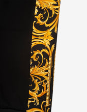 Load image into Gallery viewer, Black Barocco Insert Sweat Pants -
