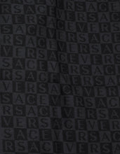 Load image into Gallery viewer, Black &amp; Grey Chequered Logo Wool Scarf
